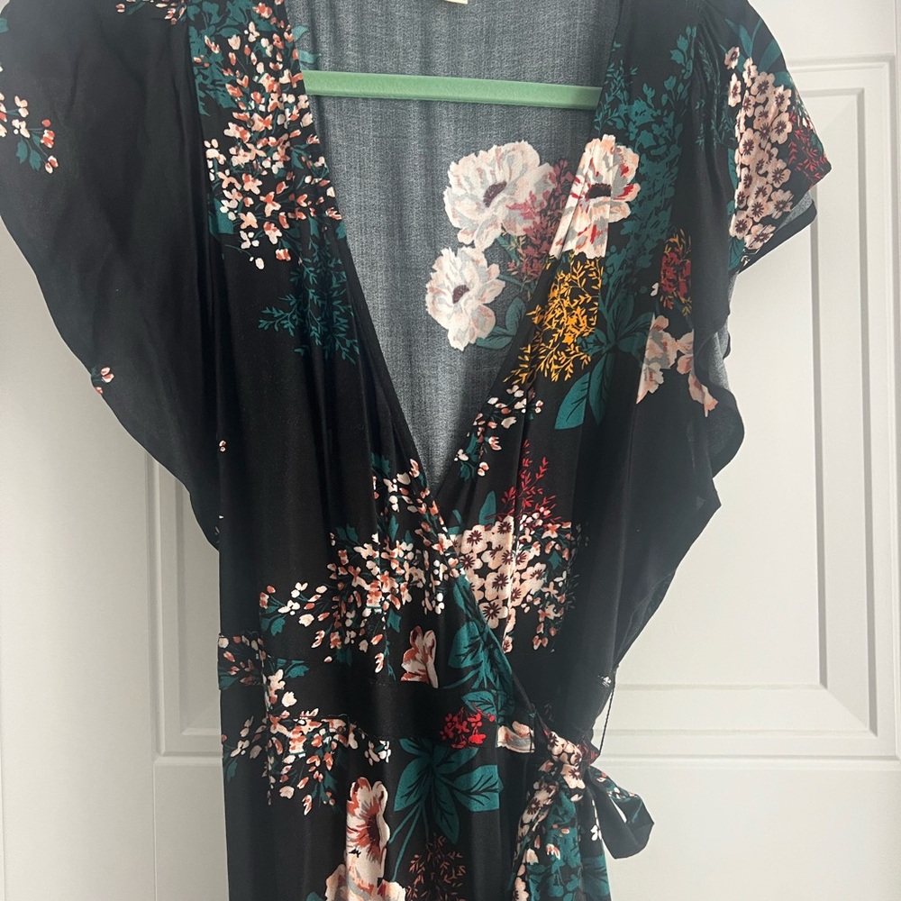 LOVESTITCH Floral Wrap Dress